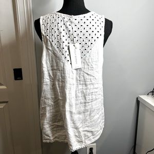 Viola Borghi Linen sleeveless blouse